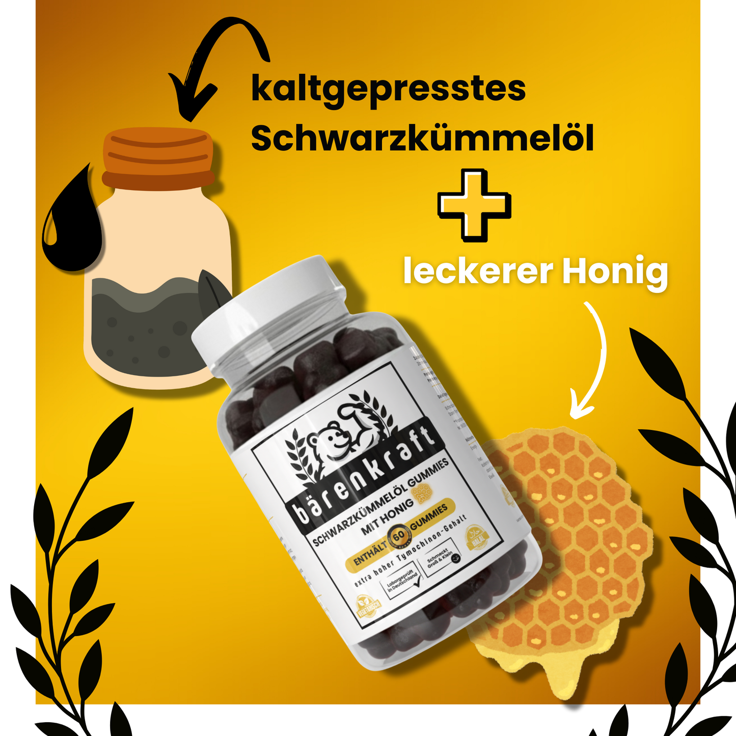 Bärenkraft Schwarzkümmelöl Gummibärchen
