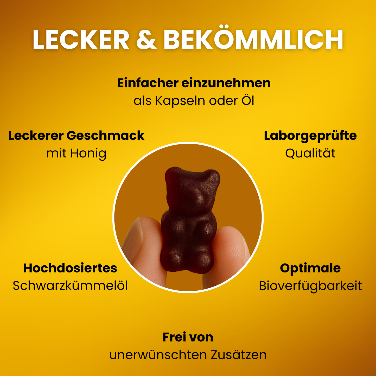 Bärenkraft Schwarzkümmelöl Gummibärchen